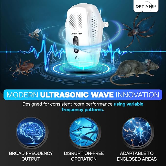 2025 Upgraded Ultrasonic Pest Repeller 6 Pack – Indoor Plug-in Pest Control, Mouse, Roach, Spider & Ant Repellent, Mosquito & Rodent Deterrent for Home, Kitchen, Garage, Warehouse