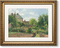 ARPEOTCY Vintage Gold Framed Wall Art Decor, Garden Landscape Paintings, Victorian Wall Art for Living Room Bedroom Bathroom, Canvas Antique Pictures Frame Artwork, 13x16 inch