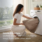Bedsure Full Size Comforter Set - 7 Pieces Reversible Brown Bedding, Full Size Bed Set for All Seasons, Bed in a Bag with Down Alternative Comforter, Sheets, Pillowcases & Shams