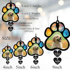 LOVELYPOD Personalized Dog Memorial Suncatcher with Photo, SunCatcher Gift for Someone Who Lost a Dog, Pet Remembrance Stained Glass, Sympathy Gifts for Loss of Fur Baby, Pet Day, Christmas