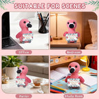 Mini Positive Flamingo Crochet Gifts, Birthday Gifts for Women Men Handmade Presents, Inspirational Small Animals Cute Flamingo, Emotional Cheer Up Funny Decor (Awesome)