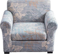 KRFOONN 2 Piece Chair Covers Printed Sofa Covers Couch Covers Washable Armchair Sofa Couch Slipcover Furniture Protector with Elastic Bottom for Living Room (Armchair, 17), Small
