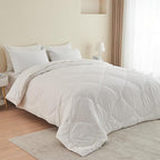 Down Alternative Duvet Comforter 100% Peruvian Alpaca Wool Fill - All-Season Hypoallergenic Thermal Control - All natural sustainable, Twin/Twin X-Large