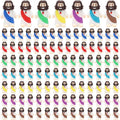 100 Pcs Baby Jesus Figures Mini Jesus Figurines in Bulk Original Design Tiny Miniature Jesus Figures for Hide and Seek, Religious Party Favors, Sunday School, Baptism Gift, Easter Egg Stuffers