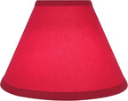 Aspen Creative 58755, Hardback Empire Transitional UNO Lamp Shade, Blood Red, 4" Top x 10" Bottom x 7" Slant Height, Slip UNO 33mm