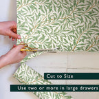 The Master Herbalist Fragrant Scented Drawer Liners in a William Morris Inspired Design | Pack of 5 Sheets | Contains Essential Oils | Made in The UK (Sandalwood)