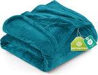 Utopia Bedding Fleece Blanket Twin Size Turquoise 300GSM Luxury Anti-Static Fuzzy Soft Microfiber Bed Blanket (60x80 Inch)
