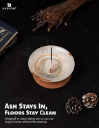 Radicaln Marble Incense Holder for Stick 5.5" Inches Handmade White Onyx Marbles Ashtray for Home Décor, Ideal Palo Santo Holder & Incense Holder Marble for Living Room