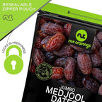 NUT CRAVINGS - Dried Jumbo Medjool Dates, No Sugar Added, Unsulphured (32oz, 2 LB) Ramadan & Iftar Favorite - Sweet Healthy Snack, Vegan, Kosher, Resealable Bag