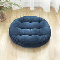 SK Studio Meditation Floor Pillow, Large Floor Cushions, Round Floor Cushion Seating for Adults Kids, Classroom Furniture Floor Pillow for Yoga Living Room, Navy Blue, 22" W x 22" L (Pack of 1)