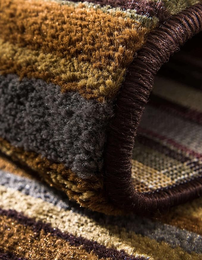 Unique Loom Barista Collection Area Rug - Icatu (2' 7" x 4' 1" Hearth, Beige/Brown)