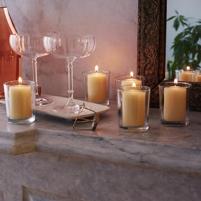 Royal Imports Votive Candle, Unscented Wax for Wedding, Birthday, Party, Spa, Holiday & Home Decoration (36, Ivory, 15 Hour)