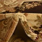 Rugs.com Chateau Collection Rug – 6 Ft Runner Brown Medium Rug Perfect for Hallways, Entryways