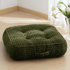 6" Washable Floor Pillow Cushion for Adults, Meditation Cushion Pillow, Removable Tufted Blended Corduroy Cover, Large Square Floor Sitting for Tatami Living Room or Yoga, 22x22 Inch, Machine Washable
