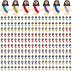 210 Pack Little Jesus Figurines in Bulk, Pocket Jesus Loves You, Jesus Small Figures, Little Tiny Jesus Figures for Church Christmas Party Favors Baptism Gifts Religious Gifts for Easter Egg Stuffers