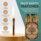 Palo Santo Sticks – High-Resin Holy Wood | Sustainable Peruvian Incense for Meditation & Cleansing (90 Count) - 6 Pack