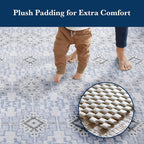 Veken 9x12 Ft Rug Pad Gripper for Hardwood Floors, Non Slip Rug Pads for Area Rugs, Thick Rug Grippers for Tile Floors, Under Carpet Anti Skid Mat, Keep Your Rugs Safe and in Place