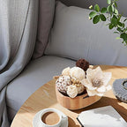 Fall Potpourri Bowl Fillers | Dried Flowers | Fragrance Sachet of Petal | Vase Decor | Home Fragrance for Bathroom Bedroom Living Room Office (White)