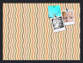 PinPix 27x20 Inch Cork Bulletin Board. This Decorative Framed Pin Board Comes with Multi Color Waves Design and a Satin Black Frame. Ideal for Home Office Decor or Message Board (PinPix-565)