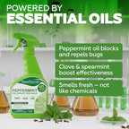 Peppermint Oil Spray for Bugs– Insect Repellent & Bug Spray for Home– Kills & Repels Ants, Roaches, Spiders, Flies, Mosquitoes & More– Safe for Kids & Pets– Indoor & Outdoor Use (16oz)