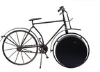Berry President Antique Crafts Retro Vintage Style Bicycle Desk & Shelf Clock Modern Home Office Decoration Tabletop Display Ornament (Brown)