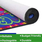 KIDCARPET.COM Learning On The Fly Rectangle Classroom Rug | Bordered Area Rug for Preschool Daycare Learning, 6' x 8'6"
