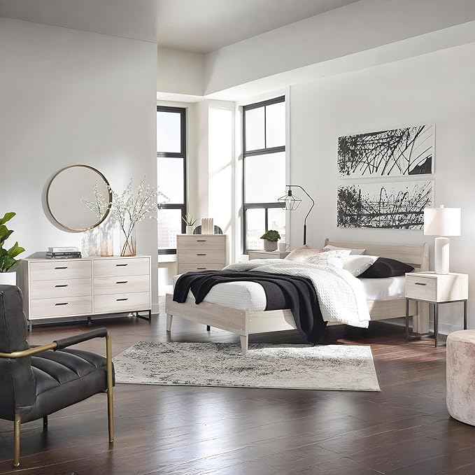 Signature Design by Ashley Socalle 6 Drawer 59" Dresser, Beige