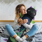Mewaii Long Cat Plush 5 Sizes, 120% Extra Filling Giant Plushness Kids Body Pillow, Kawaii Cute Black Cat Stuffed Animals Plushies, Big Long Body Pillow Black Cat Plush Gift for Girls 53”