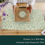 The Master Herbalist Fragrant Scented Drawer Liners in a William Morris Inspired Design | Pack of 5 Sheets | Contains Essential Oils | Made in The UK (Sandalwood)
