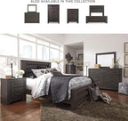 Signature Design by Ashley Brinxton Urban Contemporary 7 Drawer Dresser, Charcoal