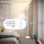 Floor Lamp,Upgraded 42W/4200LM Bright Floor Lamp,Torchiere Floor Lamps with Reading Light,Modern Dimmable Standing Lamp with Remote,Floor Lamps for Living Room,Bedroom,Office