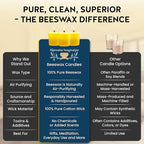 Alternative Imagination 100% Pure Natural Beeswax Votive Candles - 24 Pack - Hand-Poured - Unscented- Light Honey Aroma - 15 Hour Burn - Paraffin-Free, Long Lasting for Prayer, Meditation & Home Decor