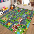 Kids Car Playmat, Kids Rug for Playroom Car Mat Town City Road Traffic Rugs, Play Mat for Floor, Extra Large Boys Kid Car Track Play Rug (Style Four, 78.7X 59 INCH)