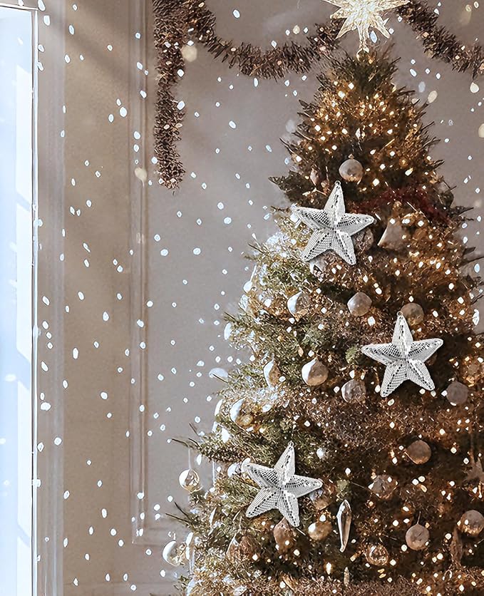 AceList Star Hanging Disco Ball Decor – Set of 3 Mirror Star Sun Catchers, 5.9" Sparkle Ornaments for Window, Bedroom, Gift or Christmas Decorations, Unique Mirror Disco Ball Decorations for Home