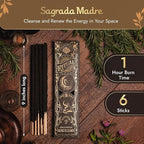 Ritual - Energetic Cleanse Incense Sticks, Purify & Refresh Your Space, 6 Sticks, 9 Inches Each, Natural Incense with Aromatic Concentrated Oil, Charcoal, Natural Binder & Salt - 1 Hour Burn Time