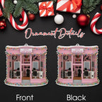 Personalized Hair Salon Christmas Ornament 2025, Flat Acrylic 2D Custom Name Ornament, for Stylist, Hairdresser Keepsake, Beauty Salon Christmas Tree Decoration