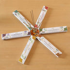 Raajsee Natural Incense Sticks,6 Pack Mixed Scents Gift Pack 15 gm Each (90 gm Total), Insense Sticks Variety Pack, 100% Organic Non Toxic Natural - Hand Rolled Free from Chemicals