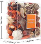 Qingbei Rina Orange Potpourri Bowl Filler, Cinnamon Scented Potpourri Dried Flowers, Decorative Vase Filler,Home Fragrance, Bathroom Decor,14 oz,(Citrus Orange)