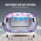 Bed Tent Full Bed Canopy Portable Dream Tent for Adult Indoor Sleeping Tents with 2 Doors Breathable Private Space Tents, Unicorn