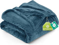 Utopia Bedding Fleece Blanket King Size Stone Blue 300GSM Luxury Fuzzy Soft Anti-Static Microfiber Bed Blanket (90x102 Inch)