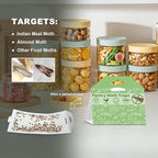 Pantry Moth Traps with Pheromones 6-Pack Safe and Effective for House Indoor Kitchen and Cupboard