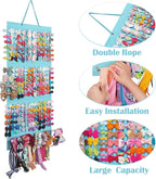 Hair Bow Holder Organizer For Girls Hanging Bow Holder For Girls Hair Accessories Storage Organizer For Headbands, Hair Clips, Hair Ties, Scrunchies (Without Hair Bows) (blue)