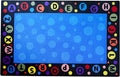 KIDCARPET.COM Alphabet Bubbles Classroom Rug 6' x 8'6" Rectangle, Educational Classroom Rug, Kids Learning Play Mat | Area Rug for Bedroom or Playroom