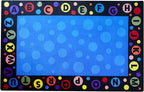 KIDCARPET.COM Alphabet Bubbles Classroom Rug 4' x 6' Rectangle, Educational Classroom Rug, Kids Learning Play Mat | Area Rug for Bedroom or Playroom