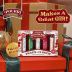 Poo-Pourri Holiday On-The-Go Travel Size, 5 pack Gift Set, Spritzmas Spice, Vanilla Bourbon, Oh Spritzmas Tree, Frosty Flush10mLs