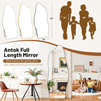Antok Full Length Mirror, 68"x26" Floor Mirror with Stand, Standing Hanging Leaning Irregular Mirrors for Bedroom Living Room Entryway, Cloud Shaped, Black