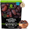 NUT CRAVINGS - Dried Jumbo Medjool Dates, No Sugar Added, Unsulphured (16oz, 1 LB) Ramadan & Iftar Favorite - Sweet Healthy Snack, Vegan, Kosher, Resealable Bag
