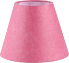 Aspen Creative 56043, Empire Uno Lamp Shade in Rose Red Parchment Wrinkled Paper, 5" Top x 9" Bottom x 7" Slant Height, Slip 33mm