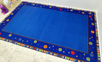 KIDCARPET.COM ABC Dots Rectangle Classroom Rug | Bordered Area Rug for Preschool Daycare Learning, 4' x 6'