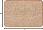 House, Home and More Skid-Resistant Carpet Indoor Area Rug Floor Mat - Praline Brown - 4 Ft X 6 Ft - Non Slip Rubber Backing, Stain Resistant, Dog Friendly, Living Room Bedroom Kitchen Entryway